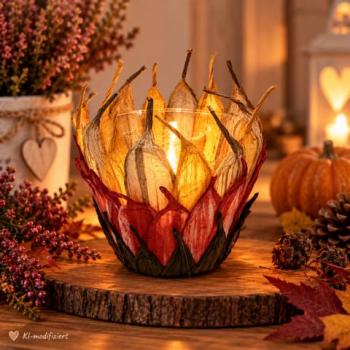 Windlicht Herbst
